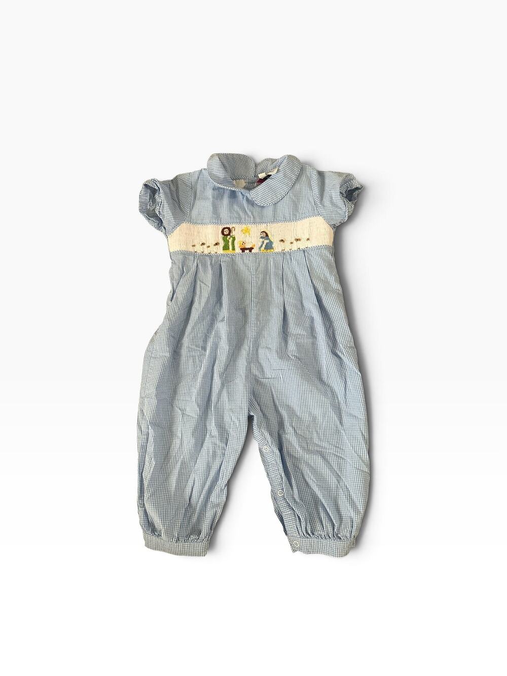 Eliza James Embroidered Nativity Jesus Long Romper Size 24M